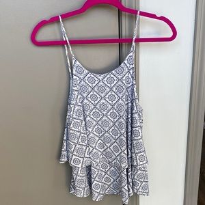 Miami white flowy tank top